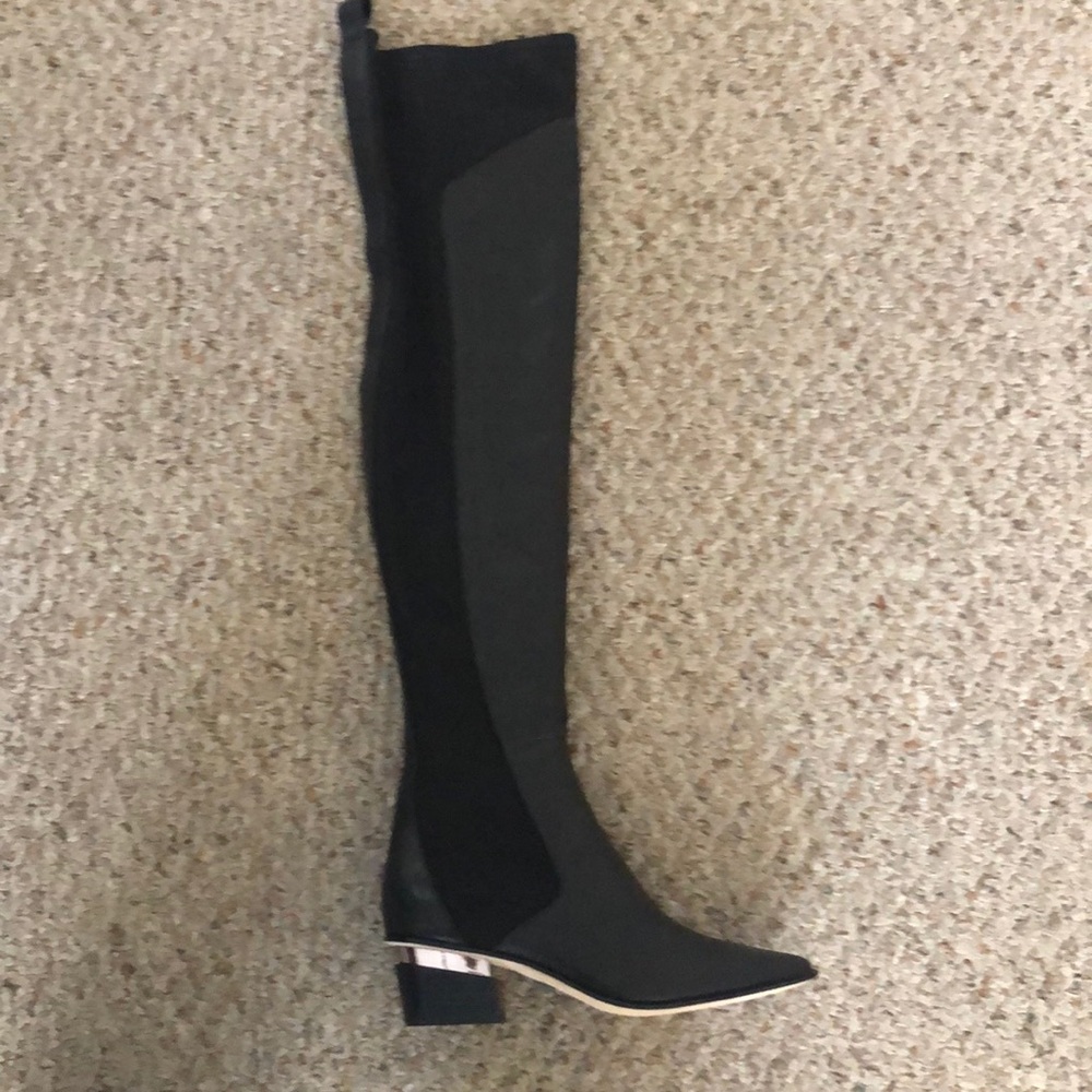 Black over the knee boots